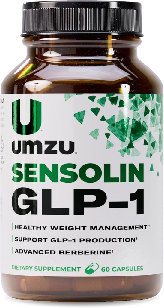 Supplément de soutien UMZU Sensolin GLP-1 – 30 jours d'approvisionnement – avec Dihydroberberine, Ceylan Cinnamon, Chromium et Biotine – soutient la fonction métabolique, le focus et l'équilibre énergétique