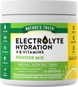 La vérité de la nature Électrolytes Poudre de : Non Sucre avec B Vitamines Rafraîchissant Lemon Flavor : Vegan, Supplément sans OGM et sans gluten pour l'hydratation