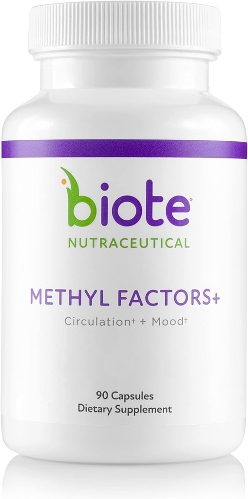 Biote Nutraceuticals - Méthyl Factors+ - Circulation + Mood (90 capsules)