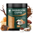 Lukaree Champignon Café 14 en 1 Champignon instantané Café Arabica Café Champignon Poudre avec Lion's Mane, Reishi, Chaga, Cordyceps, Shiitake, Maitake, Turquie Tail for Focus Energy Immunity 8 oz (227g)