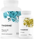 THORNE - Ensemble de vitamines essentielles : Complexe vitamine C et D-5000 - Immune, santé osseuse et soutien énergétique - 60 à 90 portions