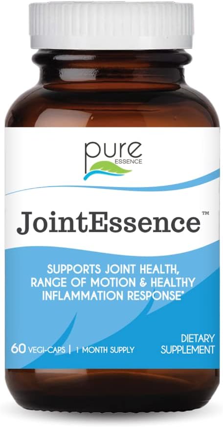 Pure Essence Labs JointEssence Supplement - Soutien articulaire naturel pour les hommes et les femmes - Non OGM - 60 Capsules végétariennes