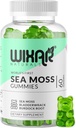 Gummies de la mousse de mer - Natural Irish Sea Moss and Bladderwrack with Burdock Gummy - 60 Gummies - Vegan - Healthy Immune, Gut & Global Wellness Support - Herbal Alkaline Suppléments