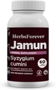Herbsforever Jamun Capsules Eugenia Jambolana Rapport d'extraction des graines (10:1) Wellness Supplément 60 Vege Capsules