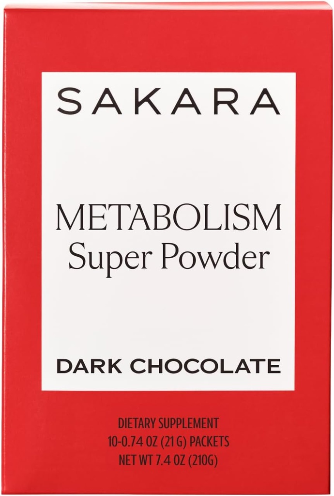 SAKARA Métabolisme Super Poudre, 10 portions - Métabolisme Buvez de la poudre pour aider la santé digestive & Bloating, compléments enzymatiques digestifs pour les femmes, Gut Health Smoothie Mix avec Gymnema Sylvestre