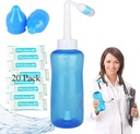 Nasal Wash Flacon, Sinus Rinse Flacon Nettoyeur Nez 300ml Nasal Wash Flacon Pot Dispositif d'irrigation nasale - Soin du nez et hydratation pour adulte et enfant (1)