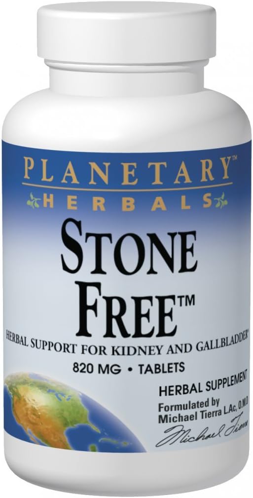 Planetary Herbals Stone Free 820mg Supplément Herbal Support - 270 Comprimés