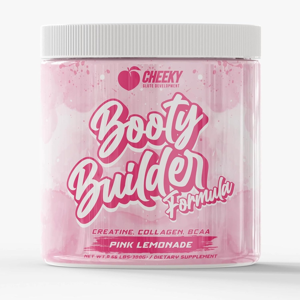 Formule de pompe à boot - Mélange de créatine à citron rose pour femmes, BCAAs & Collagen, Enhancer de croissance de gain musculaire et booty, Creatina Para Mujeres Queratina Para Musculos