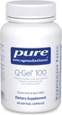 Encapsulations pures Q-Gel 100 (Hydrosoluble CoQ10) .CoQ10 avec vitamine E pour améliorer la solubilité.