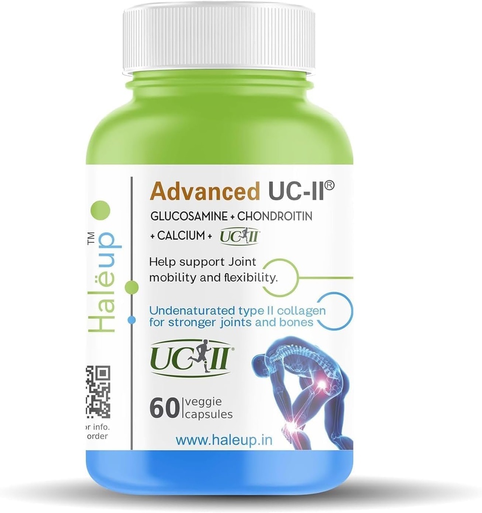 HELY Interhealth USA, Collagène naturel de type II non dénaturé, Glucosamine, Chondroïtine et Calcium