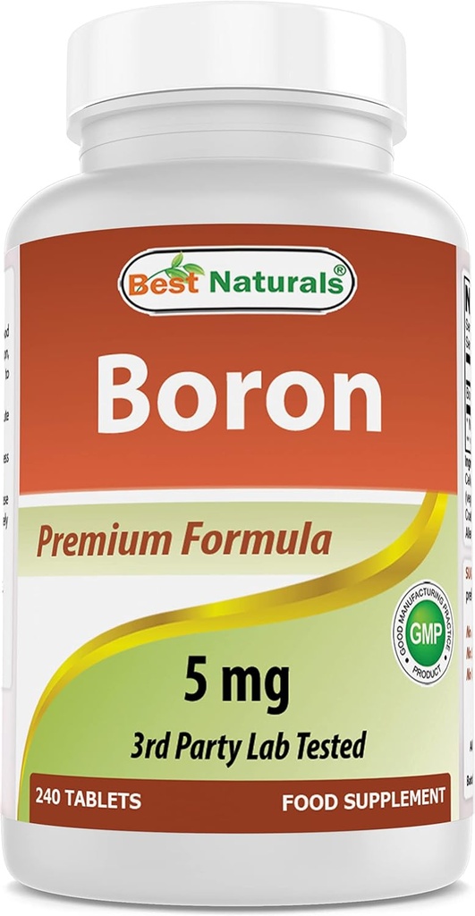 Meilleurs suppléments de bore naturels 5 mg 240 comprimés (240 Nombre (paquet de 1))