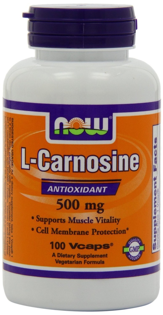 Nourriture, L-Carnosine 500mg 100 VegiCaps (paquet de 2)