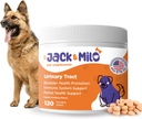 Jack & Milo - Supplement for Dogs, Dog UTI Incontinence, Kidney and Bladder Control - Cranberry & Antioxidants, Organic - Bladder Control for Dogs, USA Made-Non GMO - 120 Tablets