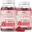 NOUVEAUX Gommies de canneberges de l'Âge de l'urine Tract Santé Gommies 1000mg - Soutiens Bladder, Rein, UTI - Végétarien (Cranberry 120 Comte)