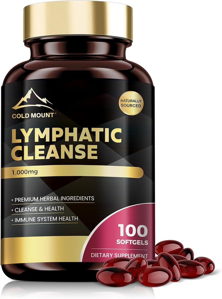 Supplément de drainage lymphatique à cheval froid - Soutien immunitaire Santé, nettoyage et santé, 100 capsules
