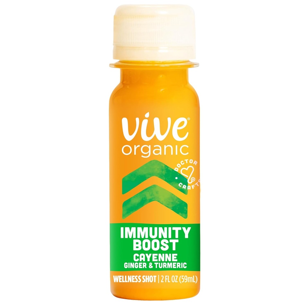 Vive Immunity Bio Boost Cayenne, Ginger & Turmeric Shot (2oz bouteille)