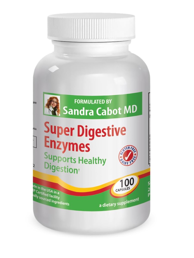 Enzymes super digestives - Supplément enzymatique digestive, meilleure digestion, métabolisme et absorption nutritive, ballonnement et dégazage, soulagement de la constipation