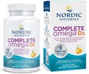 Nordic Naturals Complete Omega-D3, Lemon Flavor - 60 Soft Gels - 565 mg Omega-3 + 70 mg GLA + 1000 IU Vitamin D3 - EPA & DHA - Healthy Skin, Cognition, & Positive Mood - Non-GMO - 30 Servings