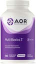 AOR, Multi Basics 3, Multivitamine essentielle, Complètement équilibré, Complément diététique multiminérale (Étiquette américaine)