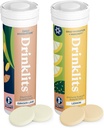 Hydratation au gingembre et au citron immunosupport (2) Combo de tube – Électrolytes quotidiens – Vitamines essentielles – 20 portions (10 comprimés par tube)