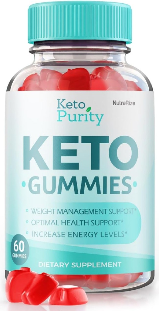 NutraRize Gommies de pureté kéto - pour la perte de poids avancée, supplément alimentaire de force maximale, avis de Gomitas KetoPurity (60 Gommies)