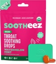 Sootheez Gorge biologique gouttes apaisantes pour les adultes, pastèque menthe, 25 comte, rechargeable, grandes gouttes de dégustation qui adoucissent les gorges