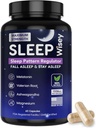 Aide naturelle au sommeil - favorise le sommeil sain et la relaxation - supplément de sommeil à base de plantes pour les adultes avec Valérian, Mélatonine, Magnésium, Ashwagandha - Non-Habit Forming - 60 capsules
