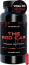 Matrixx The Red Cap 10-in-1 Nootropic Formula | Natural Focus, Energy, Clarity & Productivity Supplement | Rhodiola, L-Theanine, Citicoline, Lions Mane Limitless Brain Booster Supplement Capsules