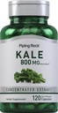 Capsules d'extraits de Kale de roche à pipe 800mg. 120 Count.