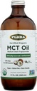 Flora Health MCT Oil Organic Energy Boost, C8 Caprylic & C10 Capric Acides, Keto, Kosher, Non-OGM Vérifié, 100% de noix de coco d'origine éthique et durable, 17 Fl Oz liquide, bouteille de verre