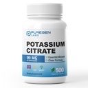 Puregen Labs Potassium Citrate 99 mg de supplément de potassium élémentaire.
