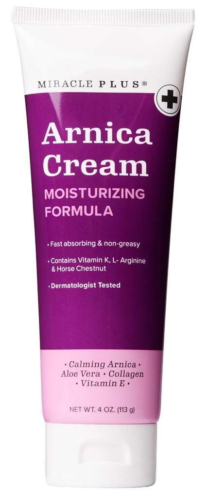Crème Miracle Plus Arnica Lotion de Relief de Bruise pour Bruiser et Gonflement sur la peau.