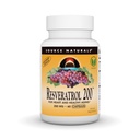 Source Naturals Resveratrol, pour le coeur et le vieillissement en santé* - 200 mg- 60 Capsules végétariennes