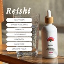 Rainbo - Teinture de champignons Reishi - Sans alcool - Supplément de champignons à double extrait - Support immunitaire, Mood, Sommeil, Supplément de Reishi liquide, Vegan, Non OGM, 3,4 fl oz