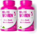 ALFA VITAMINS Multi femmes vitamines complément alimentaire avec vitamines et minéraux essentiels pour les femmes - acides aminés + antioxydants - 100 comprimés (2 pack)