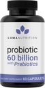 Probiotiques Luma Nutrition 60 Million CFU avec Prébiotiques - Probiotiques pour les femmes et les hommes - Formulé pour la santé des enzymes digestives - Vegan & sans gluten - 60 Capsules
