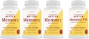 Better Memory Combo Kit - 3 Better Memory and 1 Better Memory PM - High Absorption Turmeric Extract* (4 Bottles Total)