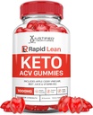 Justified Laboratories Rapid Lean Keto ACV Gummies Advanced Formula 1000MG Rapid Lean Keto Gummies Apple Cider Vinegar Formulated with Pomegranate Beet Juice Powder B12 Vegan Non GMO 60 Gummys
