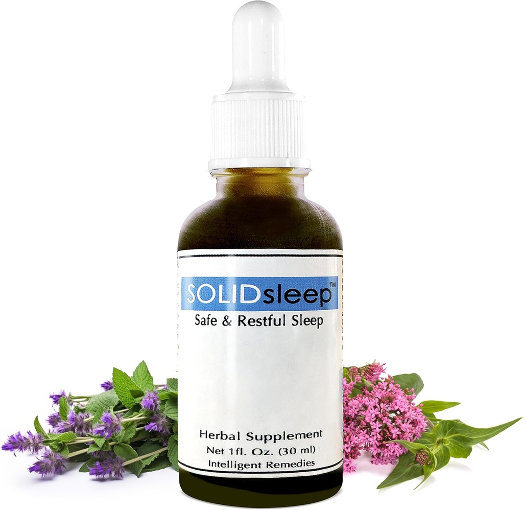 Aide au sommeil liquide avec Valérie, Magnolia Bark, Nepeta & Fruits de la Passion - Aide au sommeil naturel et conscient Extrait liquide - Suppléments de sommeil SOLIDS pour adultes 30ml