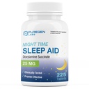 Puregen Labs Doxylamine Succinate 25mg de somnifère sans risque et efficace de somnifère produit aux États-Unis 225 comprimés