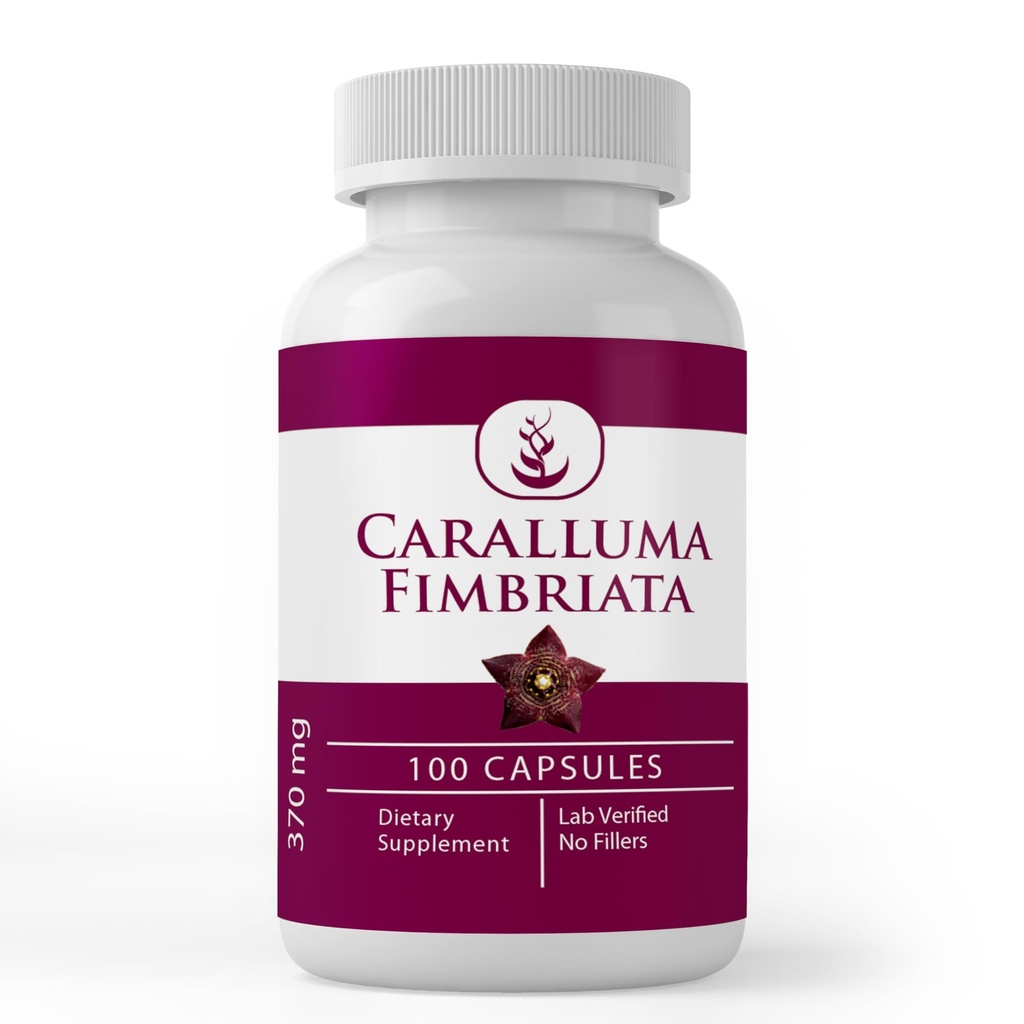 INGRÉDIENTS ORIGINAL DE PURE Caralluma Fimbriata, (100 Capsules) Toujours pur, sans additifs ou remplisseurs, laboratoire vérifié
