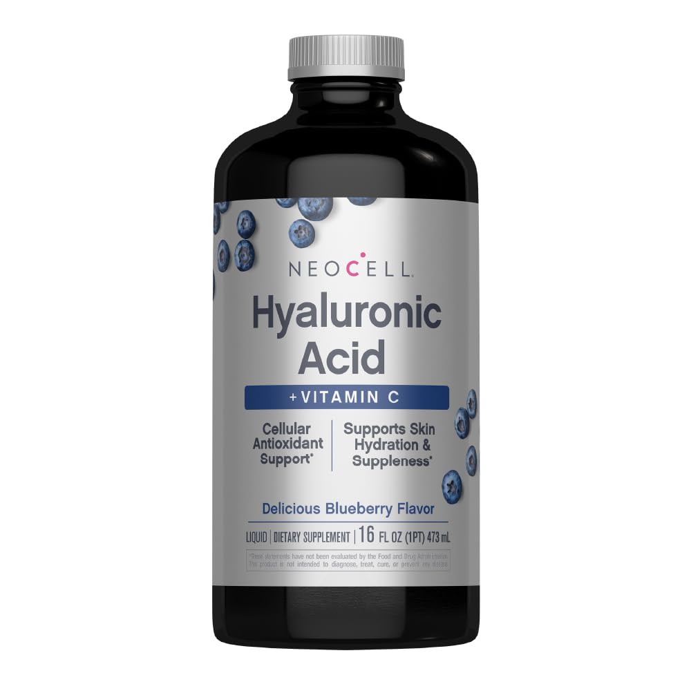 NeoCell Acid Hyaluronique Liquide avec Vitamine C, Berry, 16 Fl Oz (paquet de 1) - Emballage May Vary