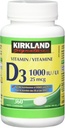 Kirkland Signature vitamine D3 1000 UI, 360 comprimés