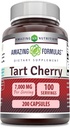 Formules étonnantes Extrait de cerise de tart 700 Mg (10:1) par supplément de capsules de service (Équivalent à 7000 Mg) Non-GMO (Gluten Free) Fabriqué aux États-Unis (1 Pack)
