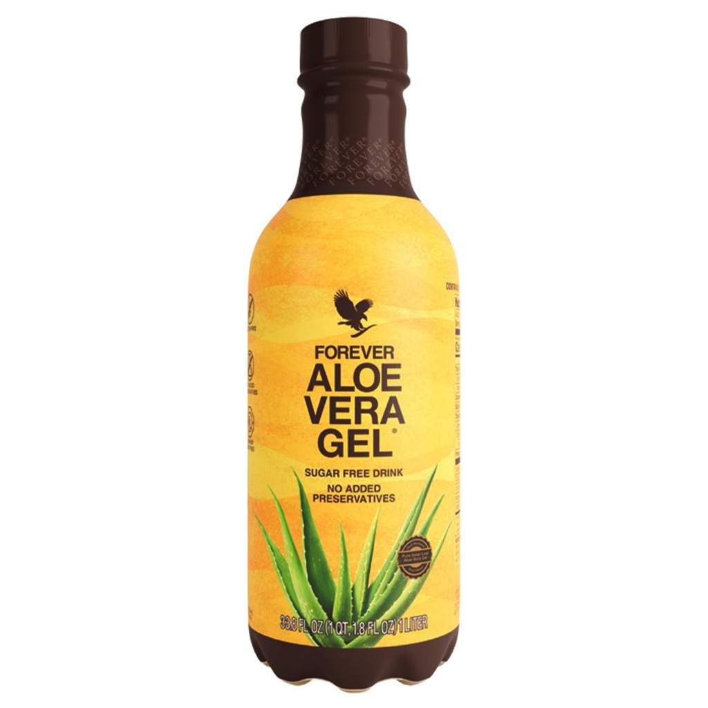 Pour toujours - Aloe Vera Gel, jus de feuille intérieure pure, 99,7 % Teneur en aloe, sans réserve, 33,8 fl oz