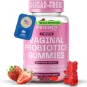 Probiotiques vaginaux Premium Gummies – 5 milliards UFC – pH Balance et soutien de la santé vaginale – Prébiotiques et enzymes digestifs – soutient la flore vaginale et le contrôle de l'odeur– Traitement des infections des levures