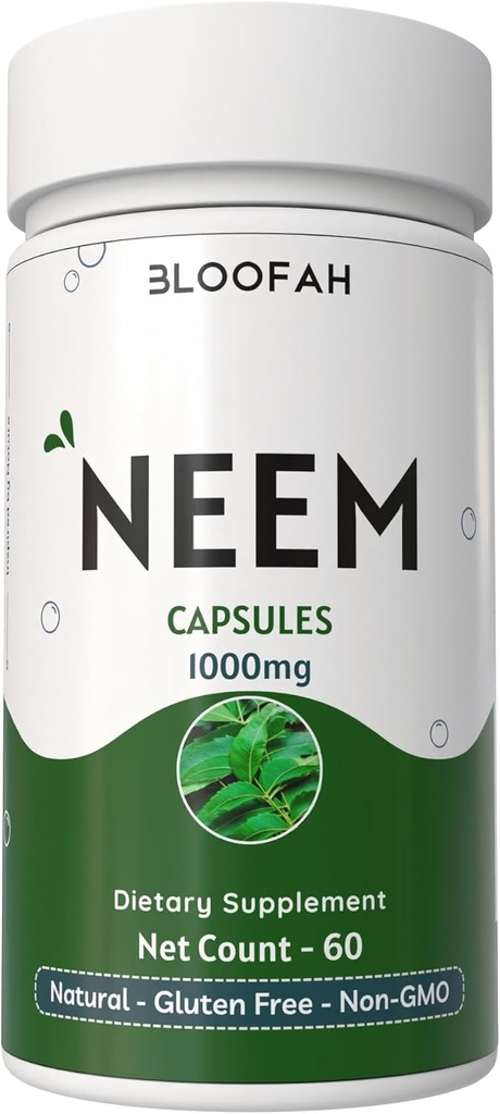 Capsules de Neem Leaf 1000mg Poudre..