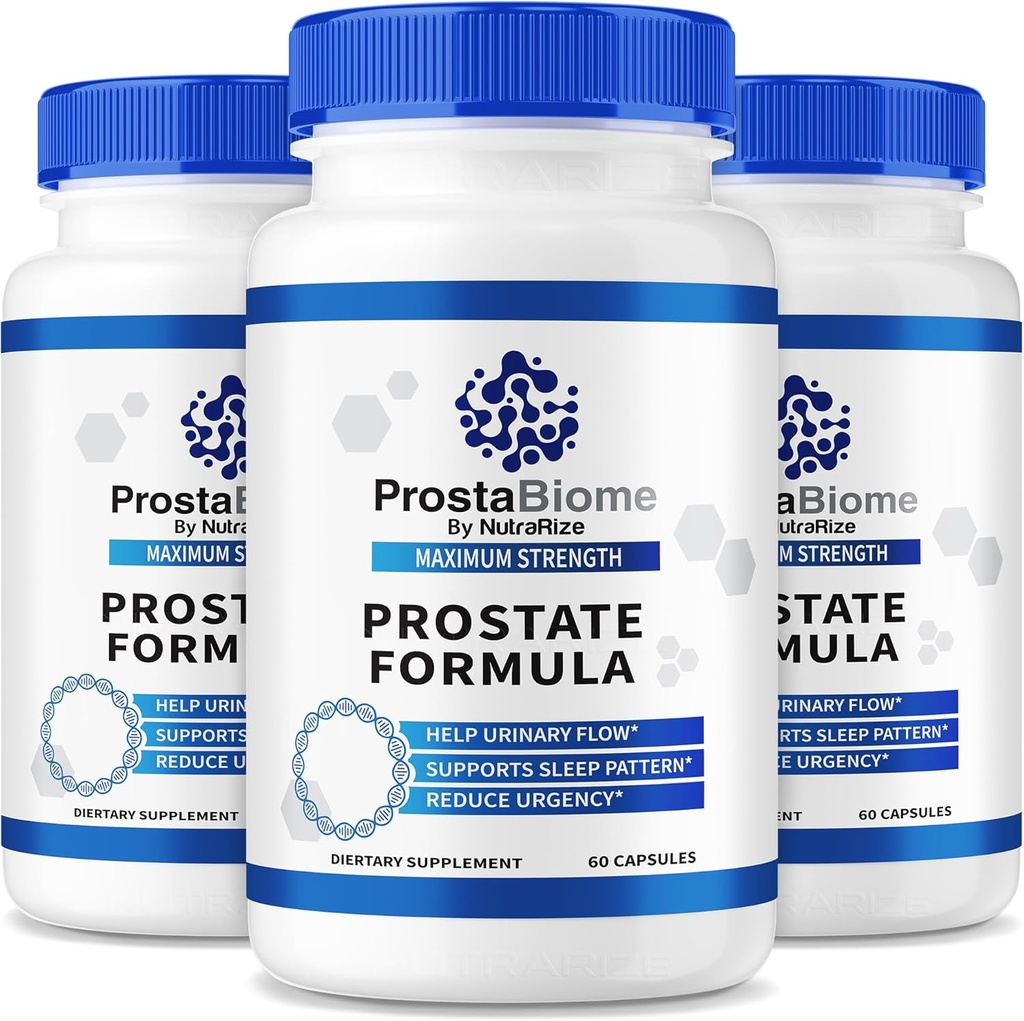 (3 Pack) ProstaBiome Capsules, ProstaBiome Prostate Support Supplement, All-Natural Supplement for more Control, Maximum Strength Pills for Energy and Relief, Prosta Biome Reviews (180 Capsules)