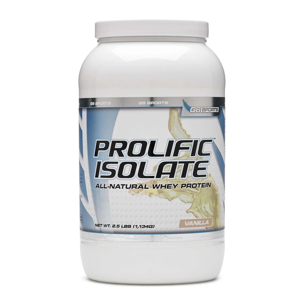 STI G6 Sport Prolifique Isolé Protéine de lactosérum - Vanille 2,5 lb(s).
