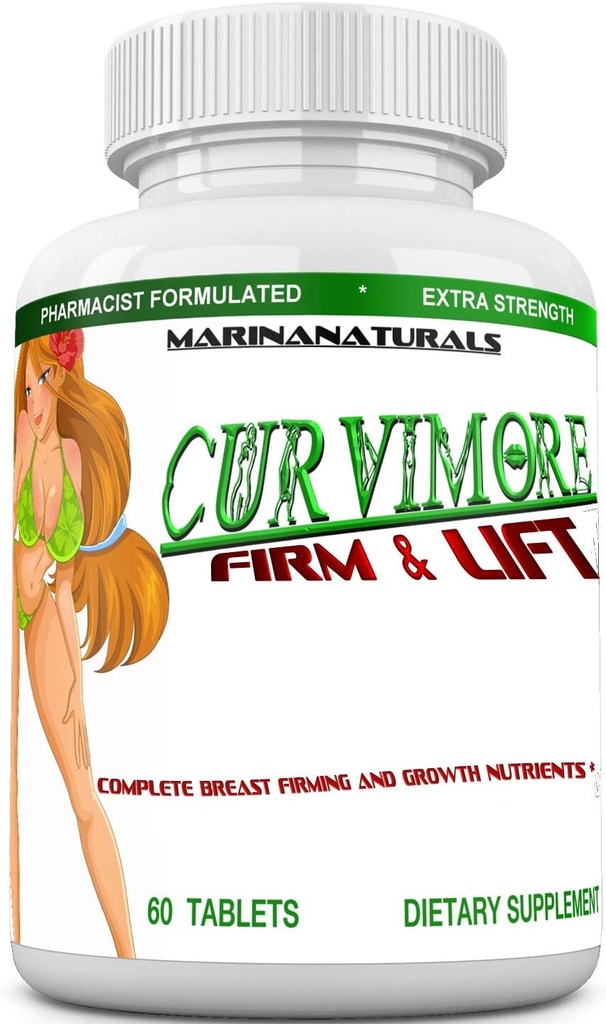 CURVIMORE FIRM AND LIFT Breast Firming, Lifting and Skin Tightening – Enjoy Fuller, Firmer, and Bigger Breasts. 60 Tablets.